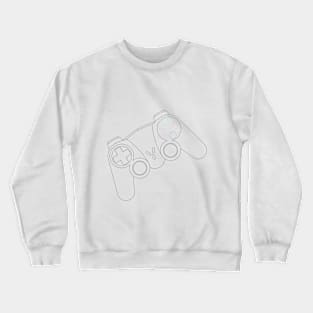 Minimalistic Controller Outline Crewneck Sweatshirt